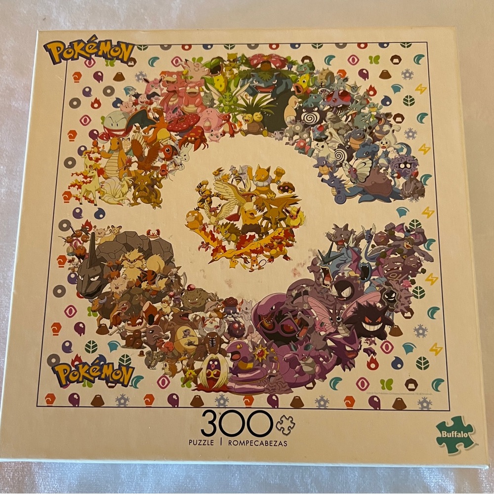 Pokémon Puzzle 300-piece Panoramic Pikachu Charizard Squirtle Buffalo Games